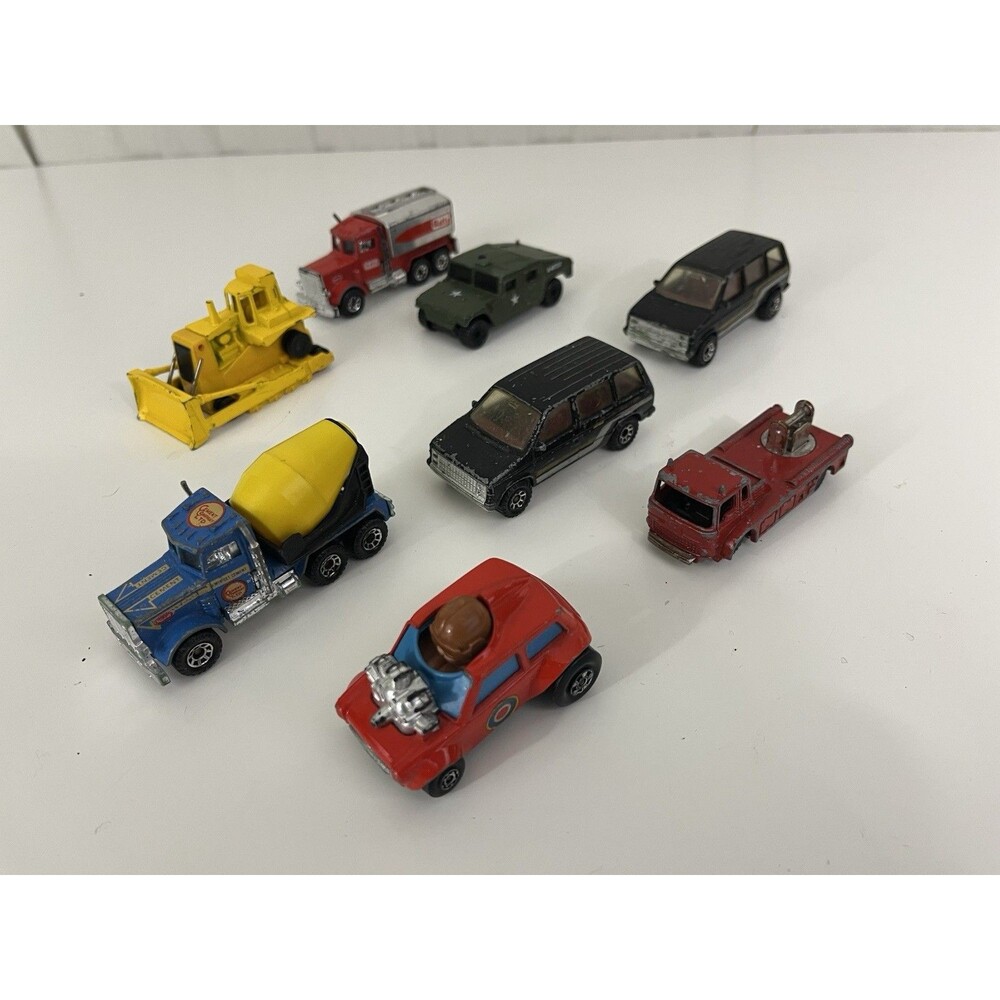 Vintage ‘80s & 90s Toy Truck/Car Lot Of 8 Mostly Matchbox Hot Wheels